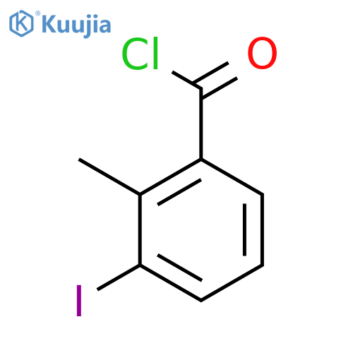 3-iodo-2-methylbenzoyl chloride structure