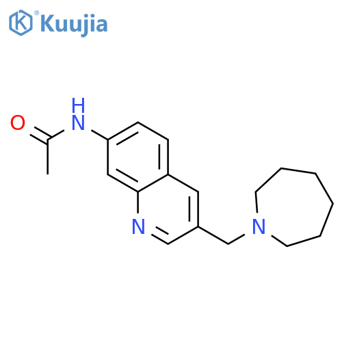 ACETAMIDE, N-[3-[(HEXAHYDRO-1H-AZEPIN-1-YL)METHYL]-7-QUINOLINYL]- structure