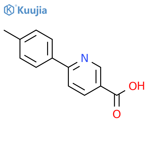 6-(4-methylphenyl)pyridine-3-carboxylic acid structure