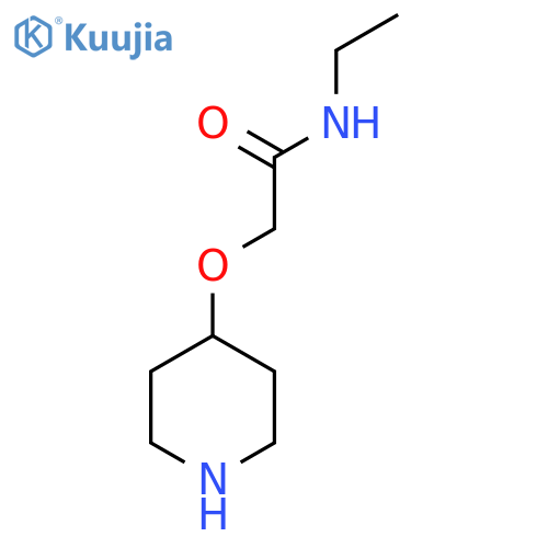 N-Ethyl-2-(4-piperidinyloxy)acetamide structure
