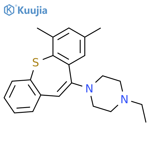 PIPERAZINE, 1-(6,8-DIMETHYLDIBENZO[B,F]THIEPIN-10-YL)-4-ETHYL- structure