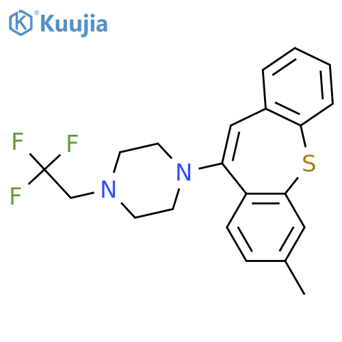 Piperazine, 1-(7-methyldibenzo[b,f]thiepin-10-yl)-4-(2,2,2-trifluoroethyl)- structure