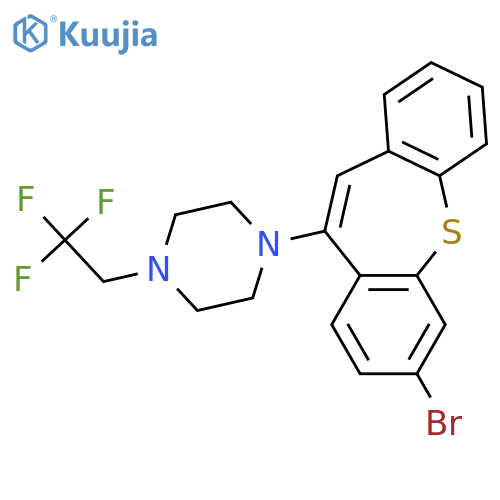 Piperazine, 1-(7-bromodibenzo[b,f]thiepin-10-yl)-4-(2,2,2-trifluoroethyl)- structure