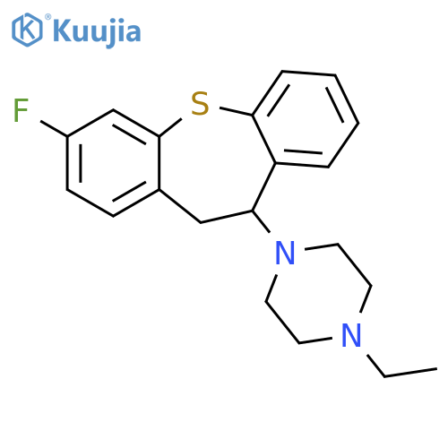 PIPERAZINE, 1-ETHYL-4-(3-FLUORO-10,11-DIHYDRODIBENZO[B,F]THIEPIN-10-YL)- structure