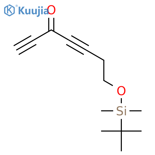 1,4-HEPTADIYN-3-ONE, 7-[[(1,1-DIMETHYLETHYL)DIMETHYLSILYL]OXY]- structure