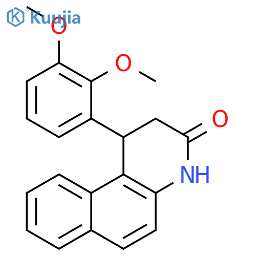 Benzo[f]quinolin-3(2H)-one, 1-(2,3-dimethoxyphenyl)-1,4-dihydro- structure