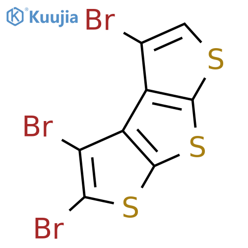 Dithieno[2,3-b:3',2'-d]thiophene, 2,3,4-tribromo- structure