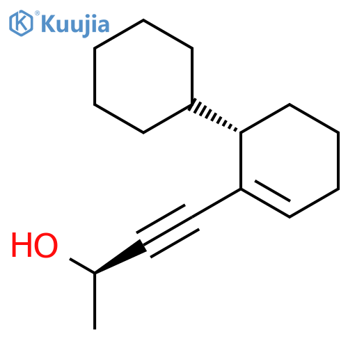 3-BUTYN-2-OL, 4-[(6S)-6-CYCLOHEXYL-1-CYCLOHEXEN-1-YL]-, (2R)- structure