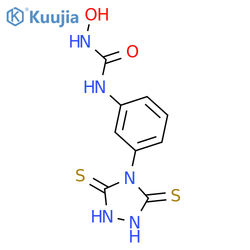UREA, N-[3-(3,5-DITHIOXO-1,2,4-TRIAZOLIDIN-4-YL)PHENYL]-N'-HYDROXY- structure