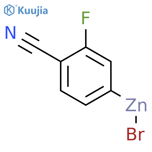 4-CYANO-3-FLUOROPHENYLZINC BROMIDE structure