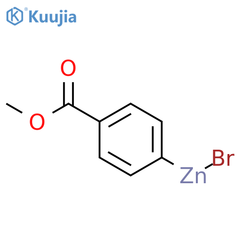 Zinc, bromo[4-(methoxycarbonyl)phenyl]- structure