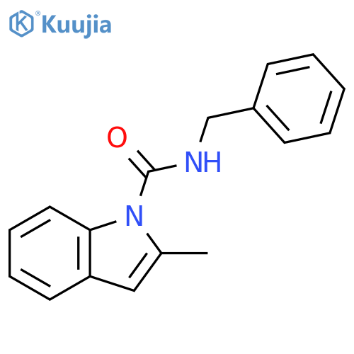 1H-Indole-1-carboxamide, 2-methyl-N-(phenylmethyl)- structure