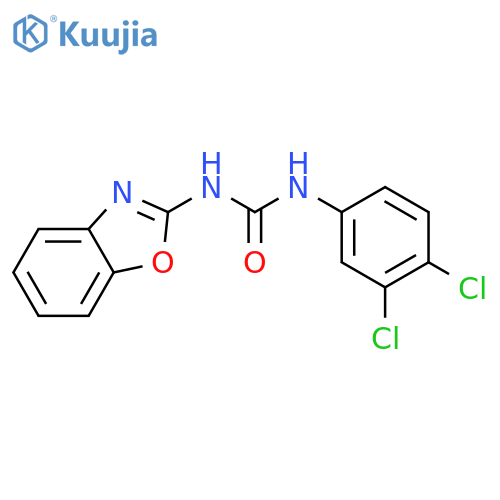 UREA, N-2-BENZOXAZOLYL-N'-(3,4-DICHLOROPHENYL)- structure