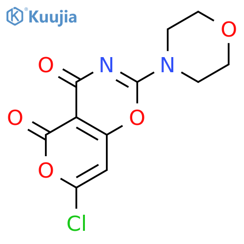 4H,5H-PYRANO[3,4-E]-1,3-OXAZINE-4,5-DIONE, 7-CHLORO-2-(4-MORPHOLINYL)- structure
