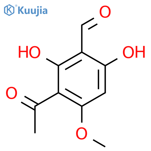Benzaldehyde, 3-acetyl-2,6-dihydroxy-4-methoxy- structure
