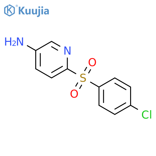 6-(4-Chlorophenyl)sulfonyl-3-pyridinylamine structure