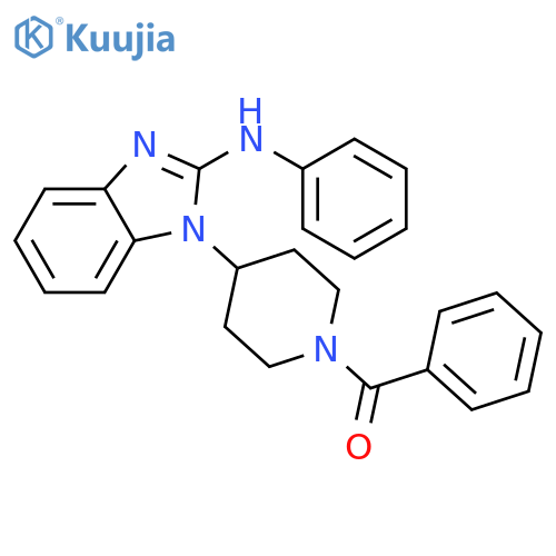 Piperidine, 1-benzoyl-4-[2-(phenylamino)-1H-benzimidazol-1-yl]- structure
