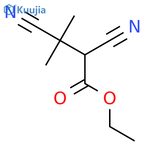 Ethyl 2,3-dicyano-3-methylbutanoate structure