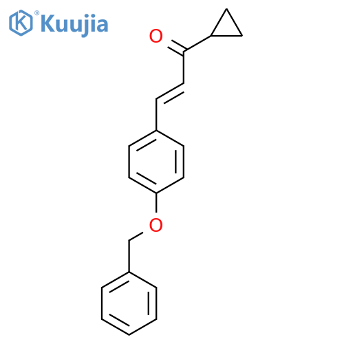 2-PROPEN-1-ONE, 1-CYCLOPROPYL-3-[4-(PHENYLMETHOXY)PHENYL]- structure