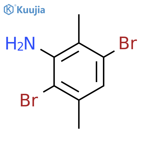 Benzenamine, 2,5-dibromo-3,6-dimethyl- structure