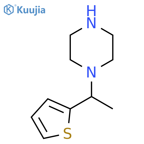 1-1-(thiophen-2-yl)ethylpiperazine structure