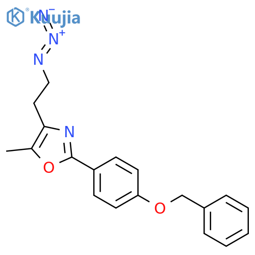 OXAZOLE, 4-(2-AZIDOETHYL)-5-METHYL-2-[4-(PHENYLMETHOXY)PHENYL]- structure