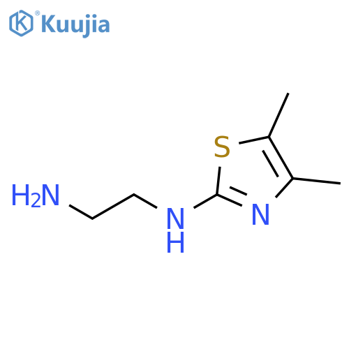 N1-(4,5-dimethyl-1,3-thiazol-2-yl)ethane-1,2-diamine structure