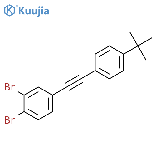 Benzene, 1,2-dibromo-4-[[4-(1,1-dimethylethyl)phenyl]ethynyl]- structure