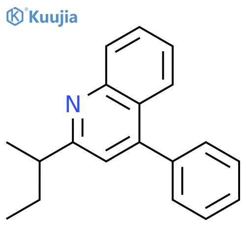 QUINOLINE, 2-(1-METHYLPROPYL)-4-PHENYL- structure