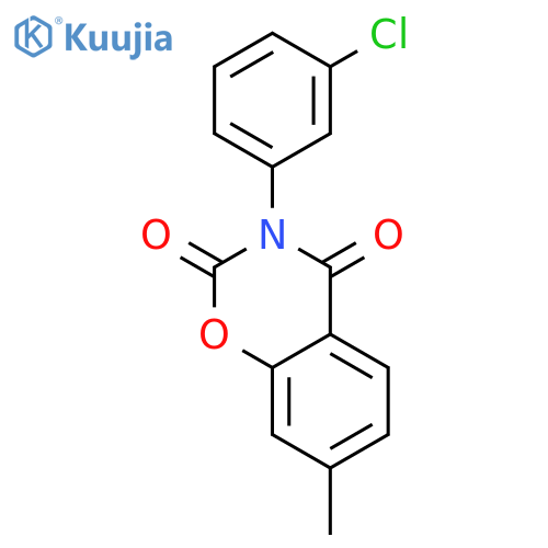 2H-1,3-BENZOXAZINE-2,4(3H)-DIONE, 3-(3-CHLOROPHENYL)-7-METHYL- structure