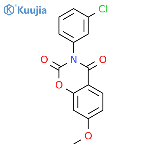 2H-1,3-Benzoxazine-2,4(3H)-dione, 3-(3-chlorophenyl)-7-methoxy- structure