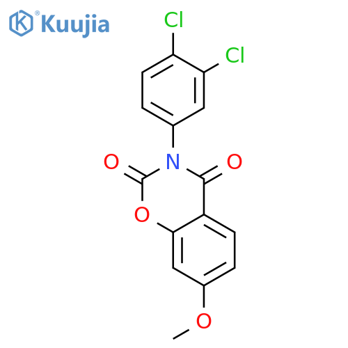 2H-1,3-BENZOXAZINE-2,4(3H)-DIONE, 3-(3,4-DICHLOROPHENYL)-7-METHOXY- structure