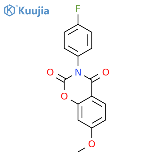 2H-1,3-BENZOXAZINE-2,4(3H)-DIONE, 3-(4-FLUOROPHENYL)-7-METHOXY- structure