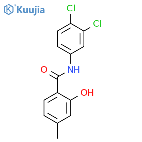 Benzamide, N-(3,4-dichlorophenyl)-2-hydroxy-4-methyl- structure