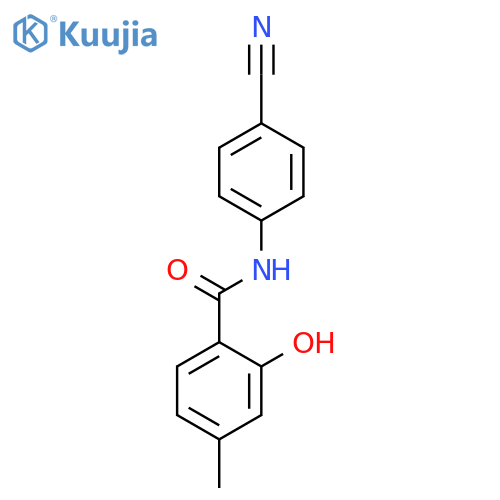 Benzamide, N-(4-cyanophenyl)-2-hydroxy-4-methyl- (9CI) structure