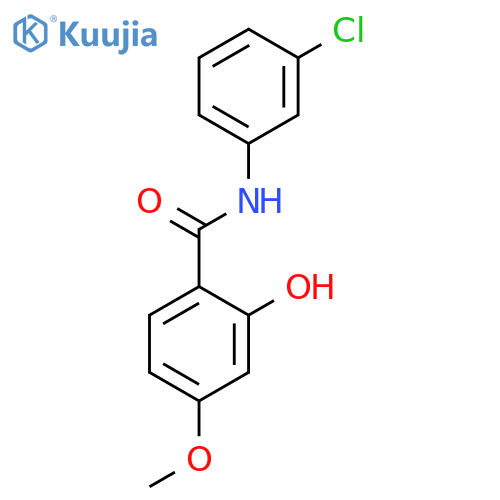 Benzamide, N-(3-chlorophenyl)-2-hydroxy-4-methoxy- structure