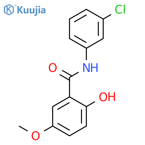 BENZAMIDE, N-(3-CHLOROPHENYL)-2-HYDROXY-5-METHOXY- structure