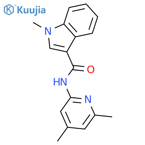 1H-INDOLE-3-CARBOXAMIDE, N-(4,6-DIMETHYL-2-PYRIDINYL)-1-METHYL- structure