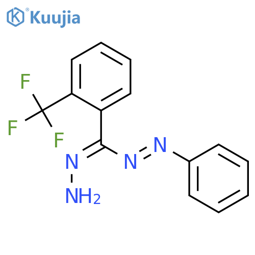 DIAZENE, [HYDRAZONO[2-(TRIFLUOROMETHYL)PHENYL]METHYL]PHENYL- structure