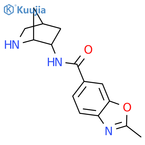 6-BENZOXAZOLECARBOXAMIDE, N-2-AZABICYCLO[2.2.1]HEPT-6-YL-2-METHYL- structure