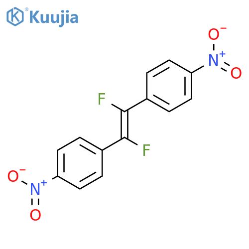 Benzene, 1,1'-(1,2-difluoro-1,2-ethenediyl)bis[4-nitro- structure