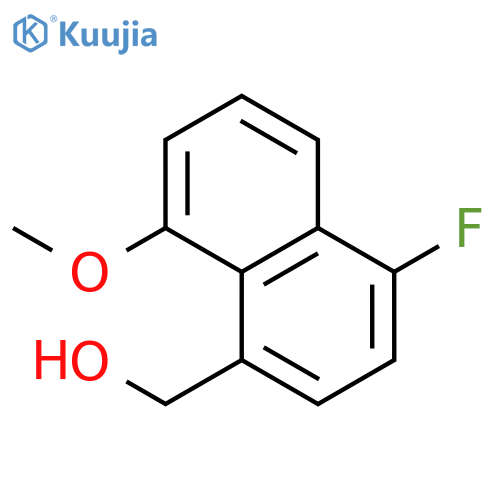 1-Naphthalenemethanol, 4-fluoro-8-methoxy- structure