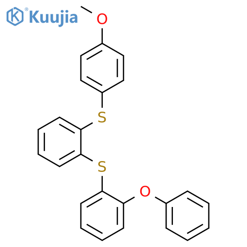 Benzene, 1-[(4-methoxyphenyl)thio]-2-[(2-phenoxyphenyl)thio]- structure