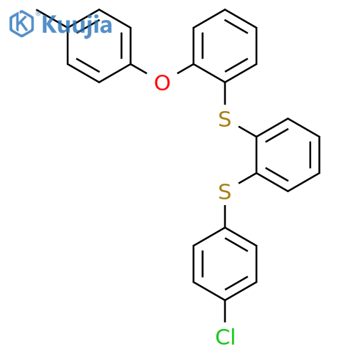 BENZENE, 1-[(4-CHLOROPHENYL)THIO]-2-[[2-(4-METHYLPHENOXY)PHENYL]THIO]- structure