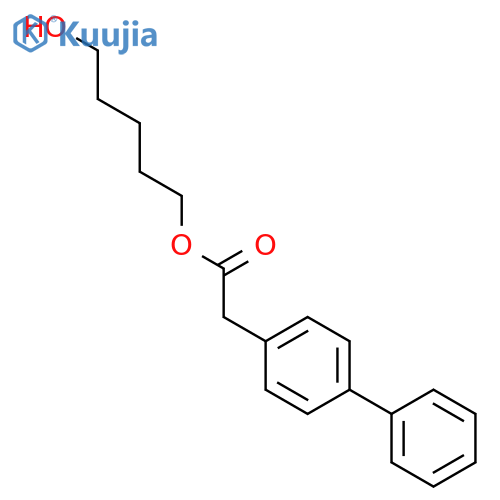 [1,1'-BIPHENYL]-4-ACETIC ACID, 5-HYDROXYPENTYL ESTER structure