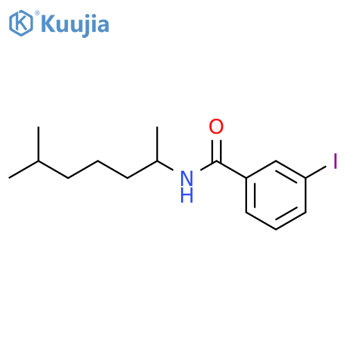 3-iodo-N-(6-methylheptan-2-yl)benzamide structure