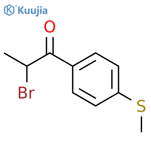 1-Propanone, 2-bromo-1-[4-(methylthio)phenyl]- structure
