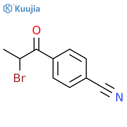4-(2-bromopropanoyl)benzonitrile structure
