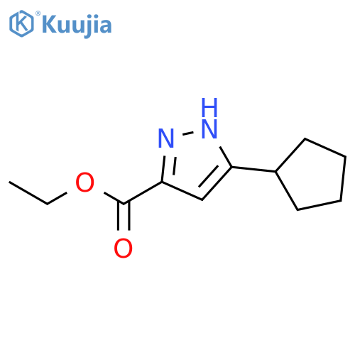 ethyl 5-cyclopentyl-1H-pyrazole-3-carboxylate structure