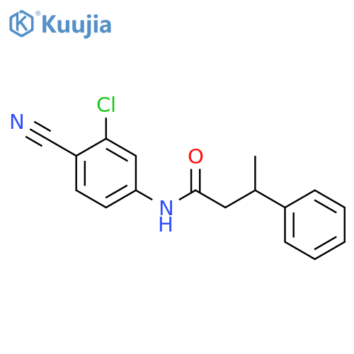 N-(3-chloro-4-cyanophenyl)-3-phenylbutanamide structure